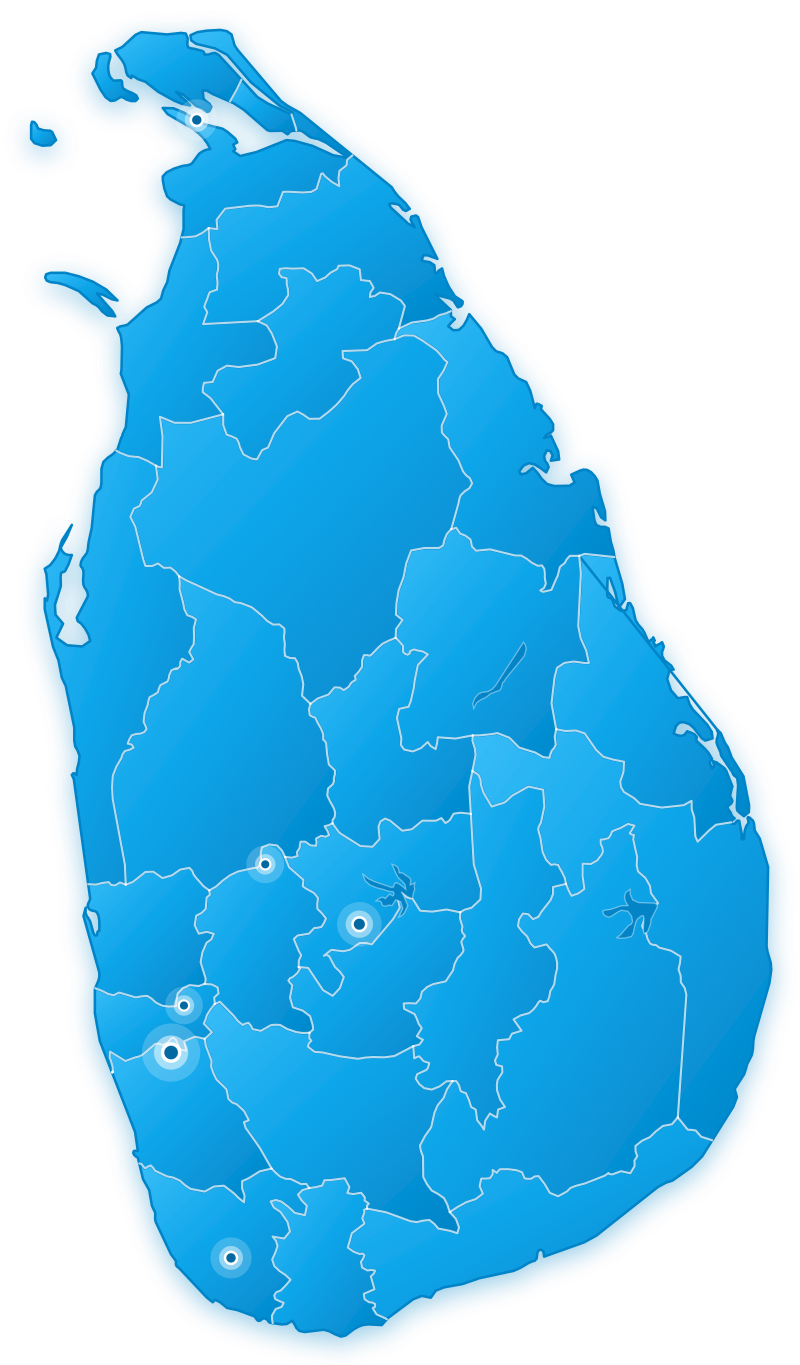 Sri Lanka Coverage Map
